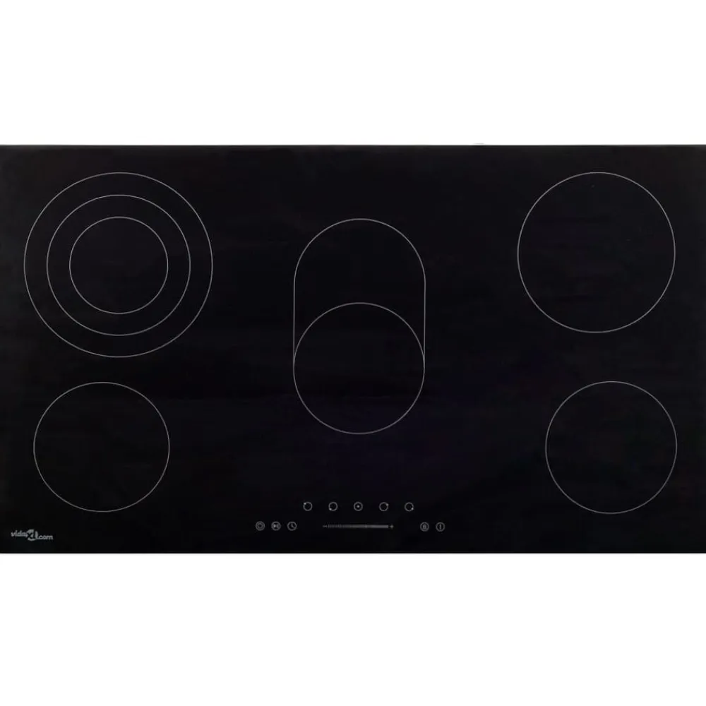 Keramische kookplaat 5 kookzones aanraakbediening 8500 W 77 cm>vidaXL Best