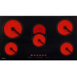Keramische kookplaat 5 kookzones aanraakbediening 8500 W 77 cm>vidaXL Best