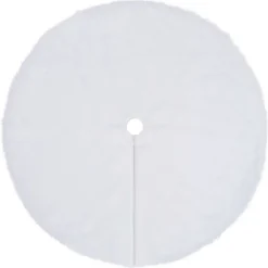 Kerstboomrok Wit 90 cm Imitatiebont>vidaXL