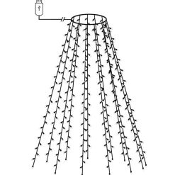 Verlichting*vidaXL Kerstboomverlichting met 150 LED's meerkleurig net 150 cm Multikleur