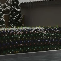 Verlichting*vidaXL Kerstnetverlichting 204 LED's binnen/buiten 3x2 m meerkleurig kleurrijk