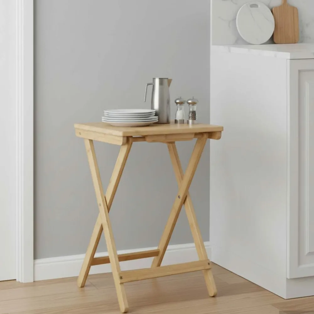 Keuken Tafel Naturel 40 x 30 x 53,5 cm Bamboe>vidaXL