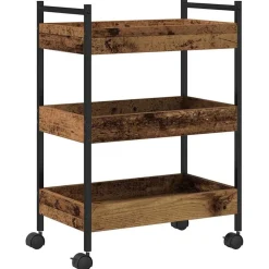 Keuken Trolley 50 x 30 x 70 cm Bewerkt hout>vidaXL Clearance
