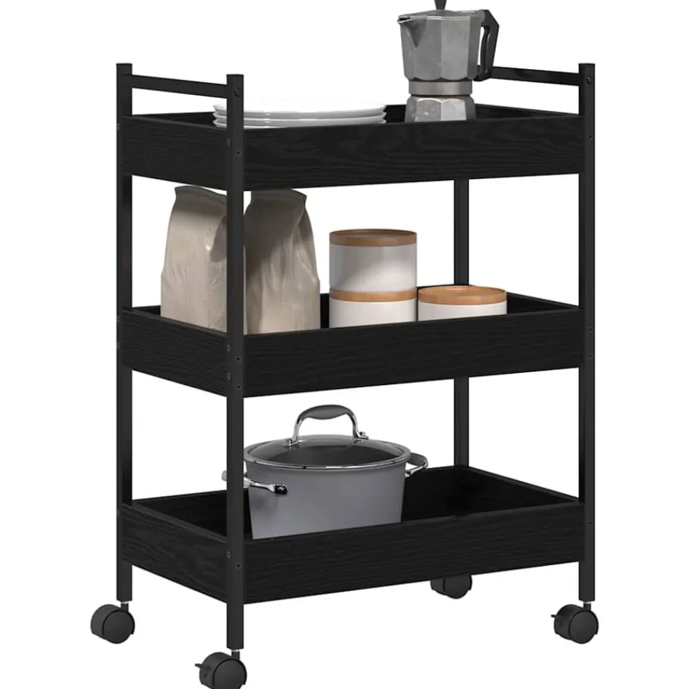 Keuken Trolley 50 x 30 x 70 cm Bewerkt hout>vidaXL Online