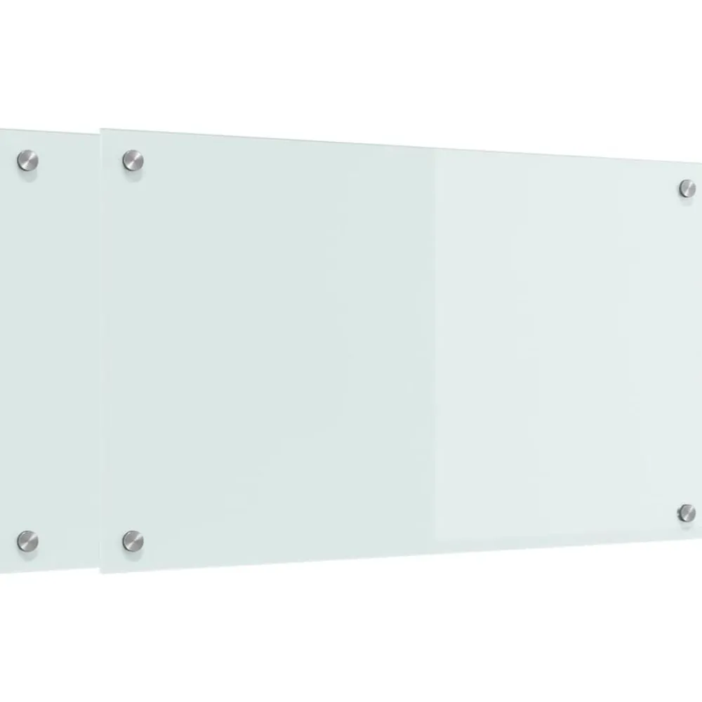 Keukenachterwand 2 pcs Wit 70 x 40 cm gehard glas>vidaXL Online
