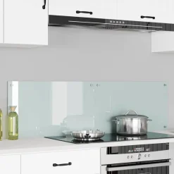 Keukenachterwand 2 pcs Wit 70 x 40 cm gehard glas>vidaXL Online