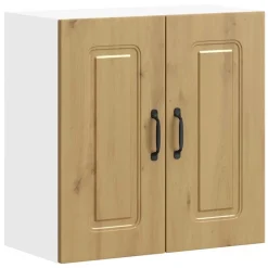 Keukenbovenkast Kalmar bewerkt hout artisanaal eikenkleur>vidaXL Outlet