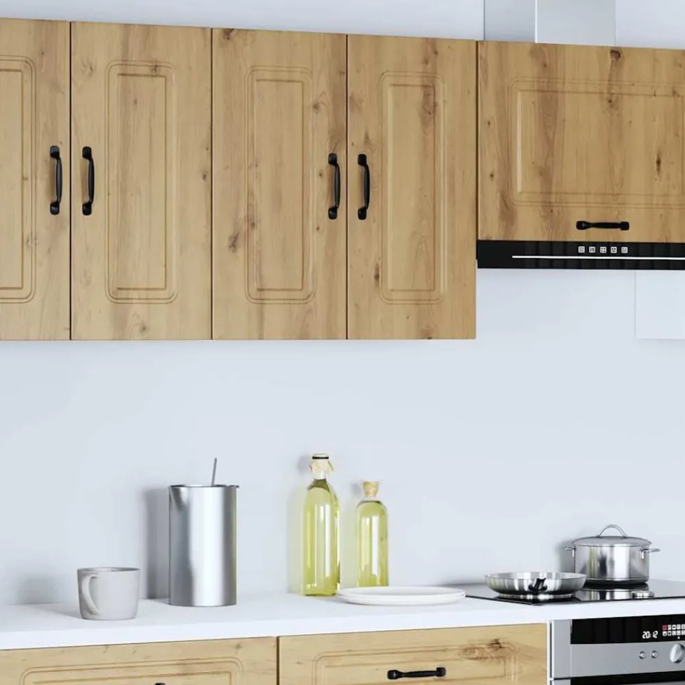 Keukenbovenkast Kalmar bewerkt hout artisanaal eikenkleur>vidaXL Outlet