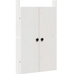 Bouwbeslag*vidaXL Keukendeur MEPPEL Wit 50 x 9 x 82 cm Massief grenenhout Wit grenenhout