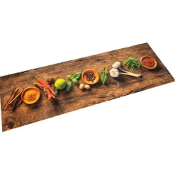 Keukenmat wasbaar kruidenprint 45x150 cm fluweel>vidaXL Outlet