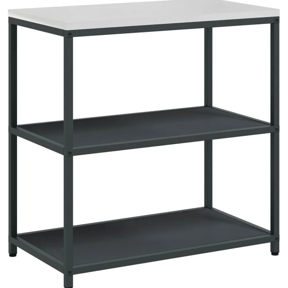 Keukenopslag met plank 90 x 50 x 92 cm Staal>vidaXL Outlet