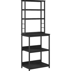 Boekenkasten & Wandplanken*vidaXL Keukenplank 60 x 40 x 168 cm Bewerkt hout Zwart eiken