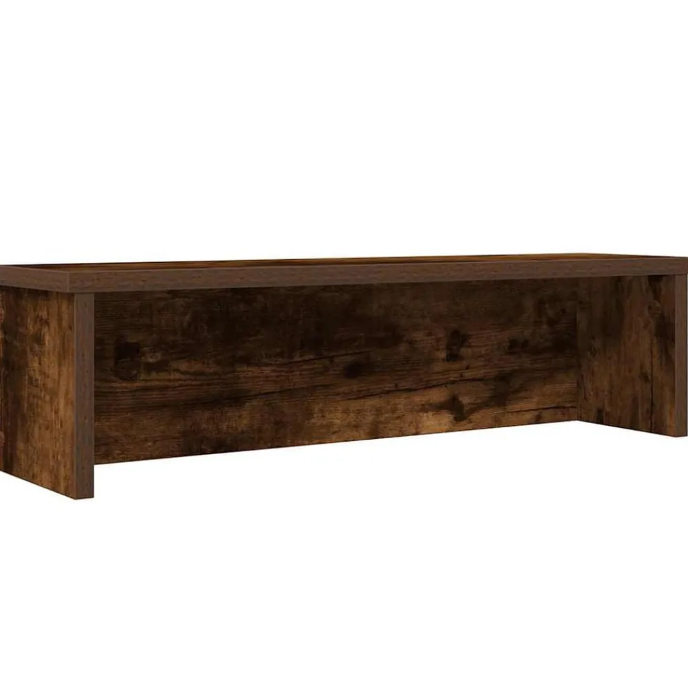 Keuken & Eetkamer*vidaXL Keukenrek stapelbaar 50x15x16 cm bewerkt hout Gerookt eiken
