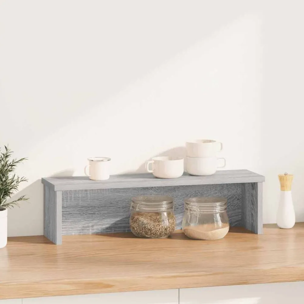 Keukenrek stapelbaar 50x15x16cm bewerkt hout eiken>vidaXL Online