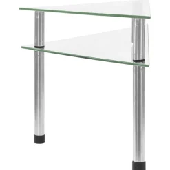 Keuken & Eetkamer*vidaXL Keukenschap 49,5x35x19 cm gehard glas transparent Doorzichtig