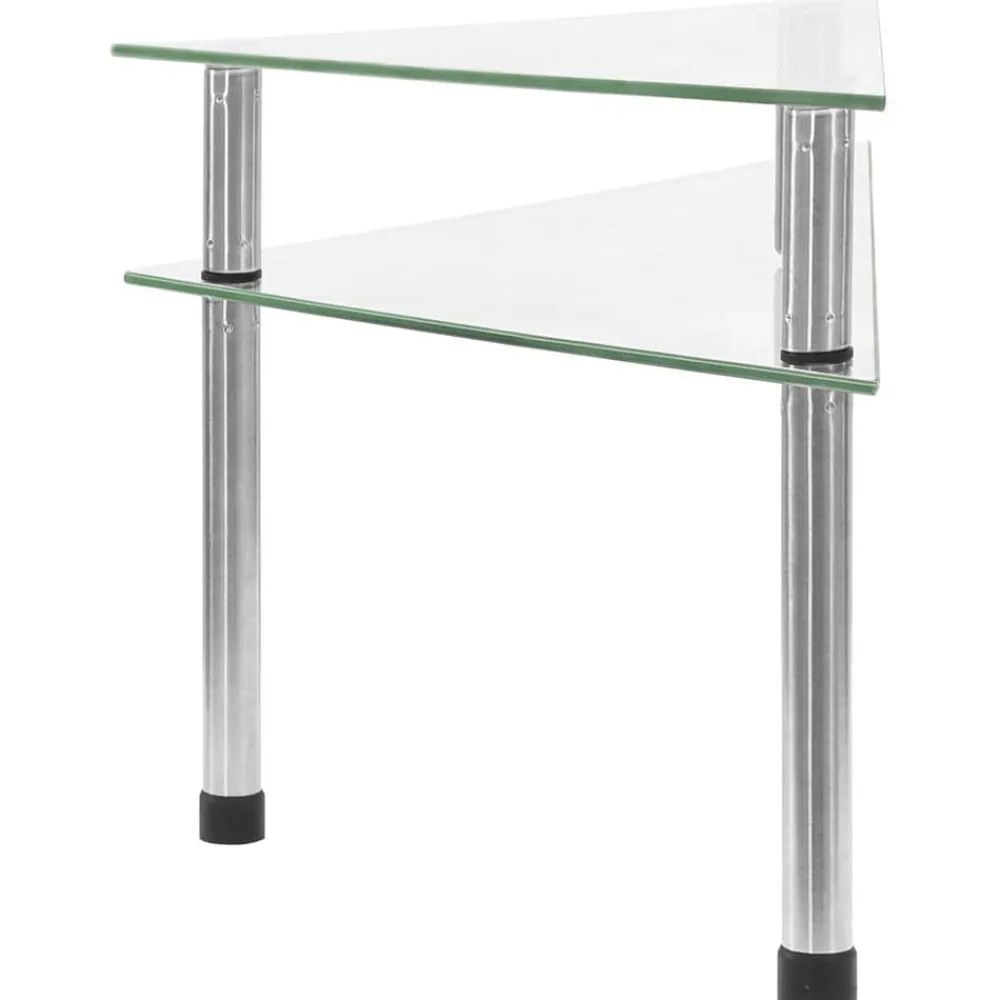 Keuken & Eetkamer*vidaXL Keukenschap 49,5x35x19 cm gehard glas transparent Doorzichtig