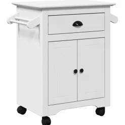 Trolleys*vidaXL Keukentrolley BODO 72x45x80 cm Wit