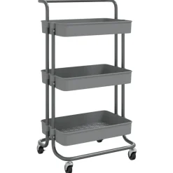 Keukentrolley 3-laags 42x35x85 cm ijzer en ABS>vidaXL Best