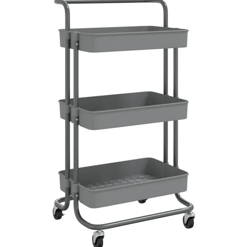 Keukentrolley 3-laags 42x35x85 cm ijzer en ABS>vidaXL Best