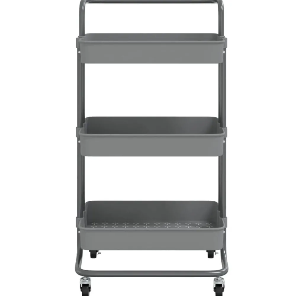 Keukentrolley 3-laags 42x35x85 cm ijzer en ABS>vidaXL Best