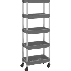 Keukentrolley 5-laags 42x29x128 cm ijzer en ABS>vidaXL Discount