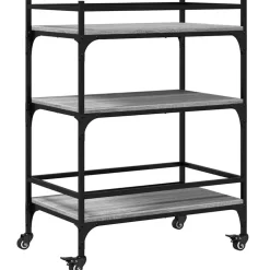 Keukentrolley 65x40x86,5 cm bewerkt hout eiken>vidaXL Discount