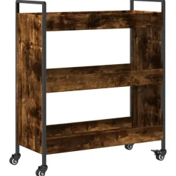 Keukentrolley 70x30x82 cm bewerkt hout kleurig>vidaXL Online