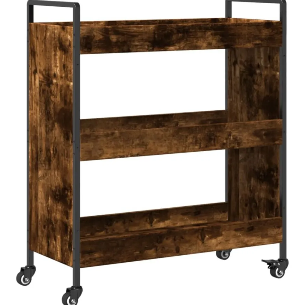 Keukentrolley 70x30x82 cm bewerkt hout kleurig>vidaXL Online