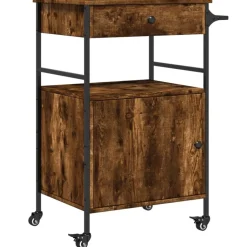 Keukentrolley 56x43x89,5 cm bewerkt hout kleurig>vidaXL Hot