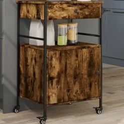 Keukentrolley 56x43x89,5 cm bewerkt hout kleurig>vidaXL Hot