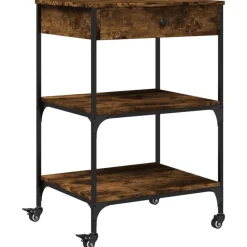 Keukentrolley 60x48x89,5 cm bewerkt hout kleurig>vidaXL Discount