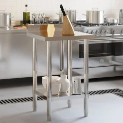 Keukenwerktafel met spatscherm 55x55x93 cm roestvrij staal><noscript><img width=