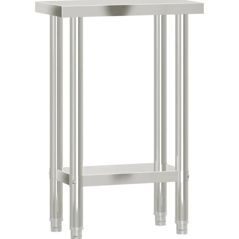 Catering & Horeca*vidaXL Keukenwerktafel 55x30x85 cm roestvrij staal
