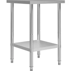 Catering & Horeca*vidaXL Keukenwerktafel 60x60x85 cm roestvrij staal