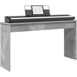 Kunst & Entertainment*vidaXL Keyboardstand Beton Grijs 120 x 32 x 64 cm Bewerkt hout Betongrijs
