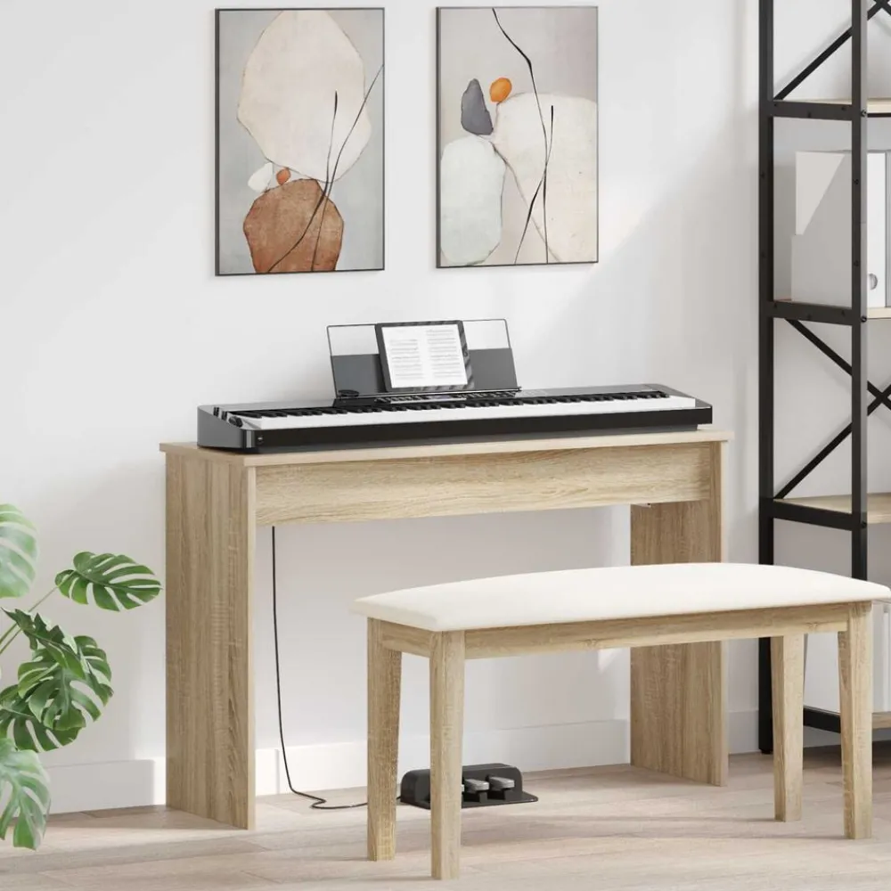 Keyboardstand 100 x 32 x 64 cm Bewerkt hout>vidaXL Clearance