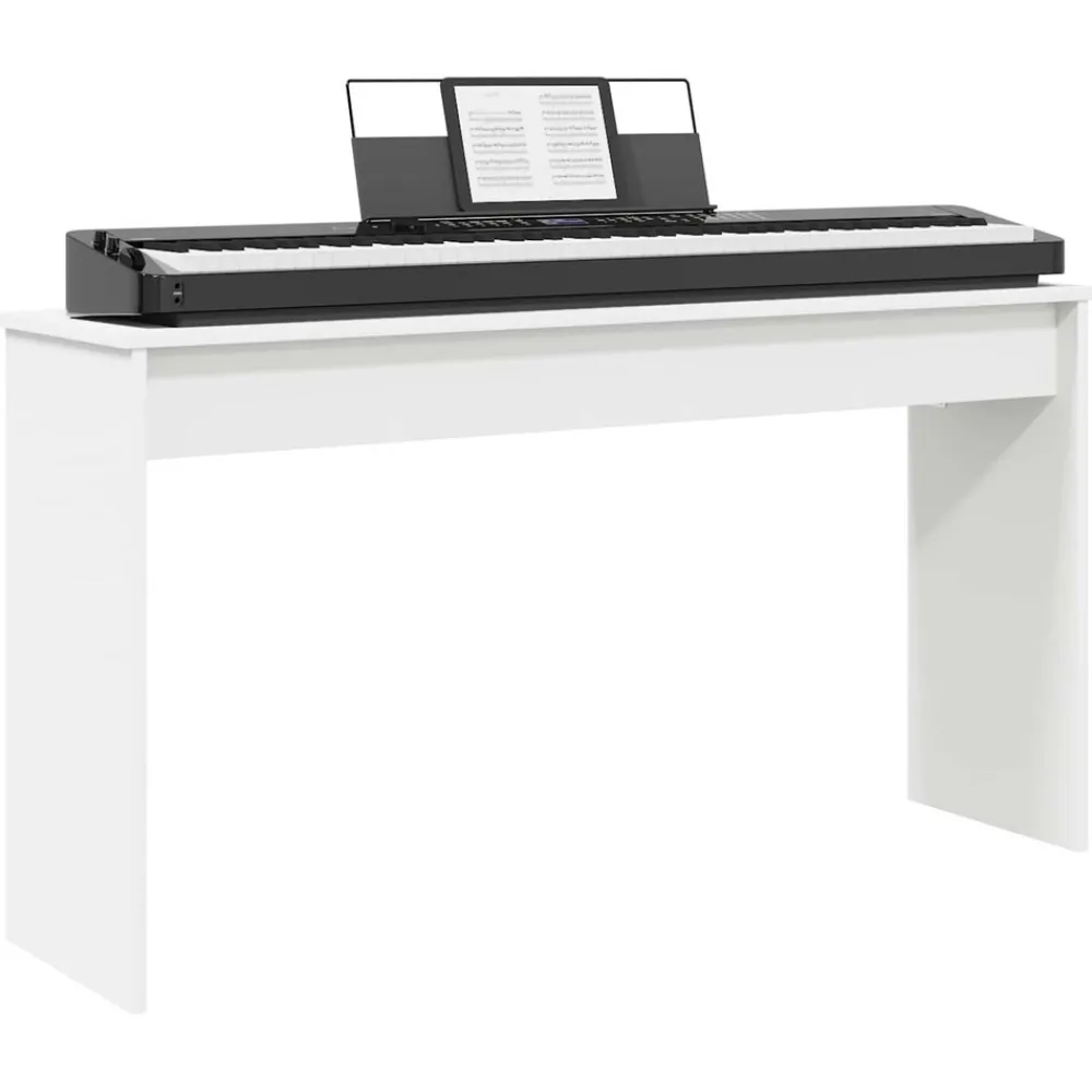 Kunst & Entertainment*vidaXL Keyboardstand 120 x 32 x 64 cm Bewerkt hout Wit