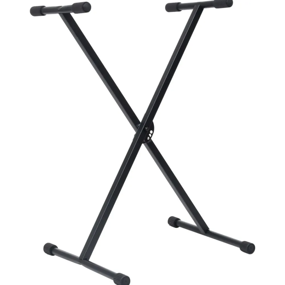 Keyboardstandaard en -kruk zwart>vidaXL Discount
