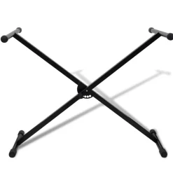 Kunst & Entertainment*vidaXL Keyboardstandaard verstelbaar enkelvoudig X-frame