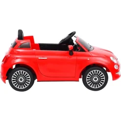 Speelgoed*vidaXL Kinderauto Fiat 500 elektrisch Rood