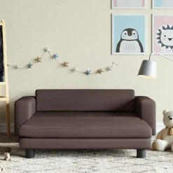 Kinderbank met voetensteun 100x50x30 cm kunstleer>vidaXL