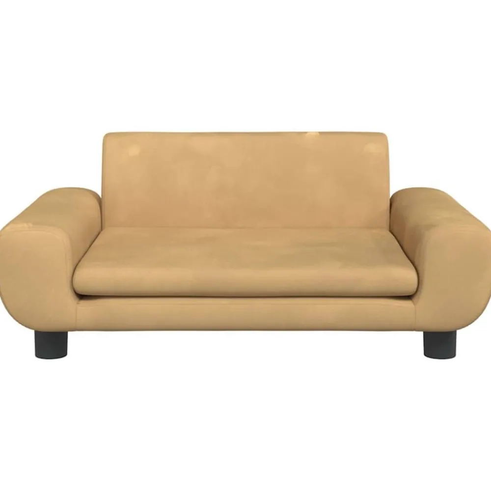 Meubelen Voor Baby'S & Peuters*vidaXL Kinderbank 70x45x33 cm fluweel Bruin