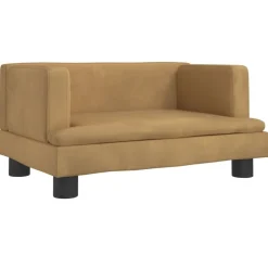 Meubelen Voor Baby'S & Peuters*vidaXL Kinderbank 60x40x30 cm fluweel Bruin