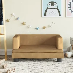 Meubelen Voor Baby'S & Peuters*vidaXL Kinderbank 60x40x30 cm fluweel Bruin