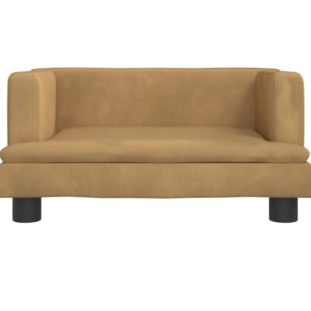 Meubelen Voor Baby'S & Peuters*vidaXL Kinderbank 60x40x30 cm fluweel Bruin