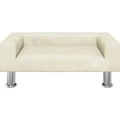 Kinderbank 70x45x26,5 cm fluweel crèmekleurig><noscript><img width=