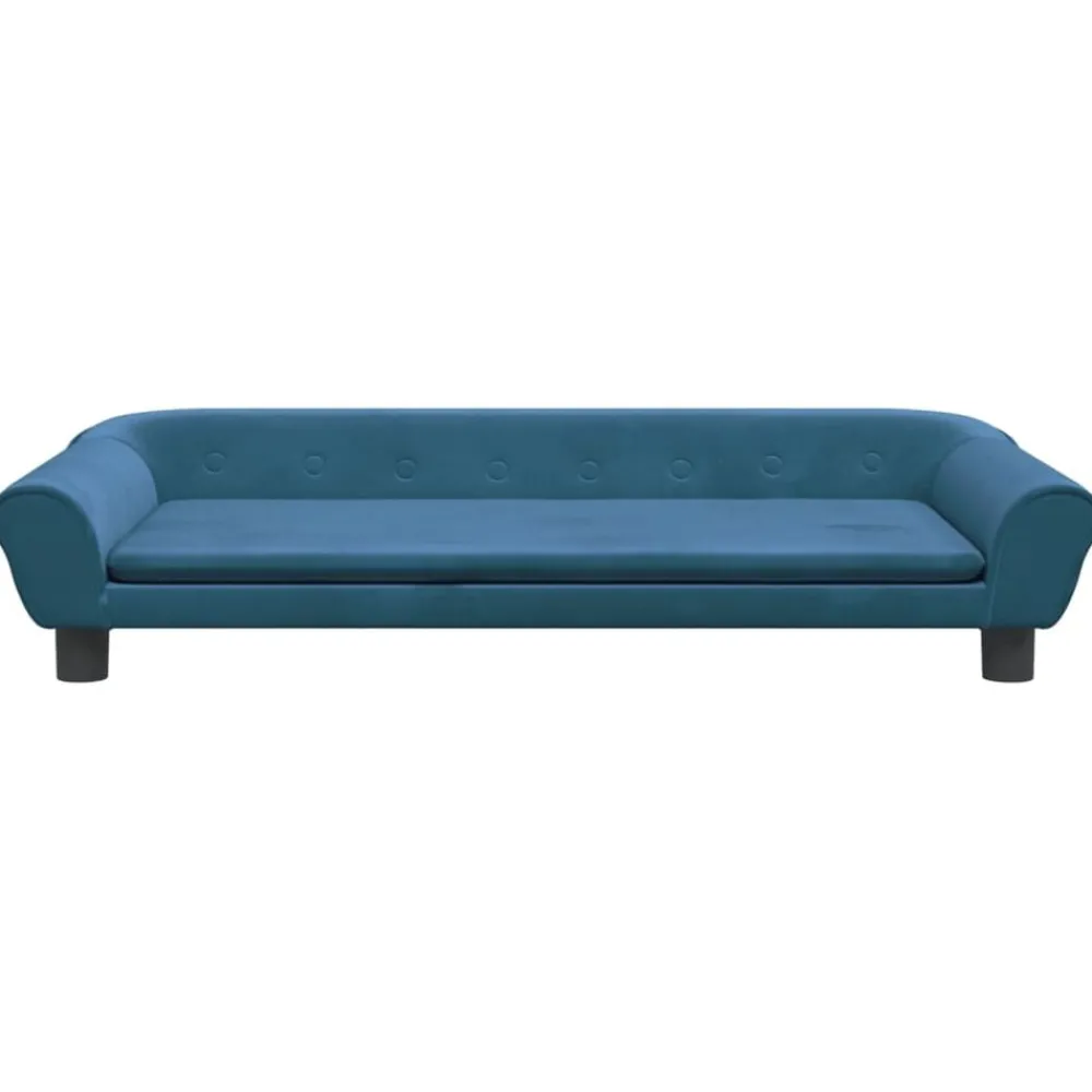 Meubelen Voor Baby'S & Peuters*vidaXL Kinderbank 100x50x26 cm fluweel Blauw