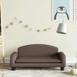 Meubelen Voor Baby'S & Peuters*vidaXL Kinderbank 70x45x30 cm kunstleer Bruin