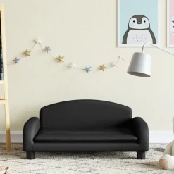 Meubelen Voor Baby'S & Peuters*vidaXL Kinderbank 70x45x30 cm kunstleer Zwart