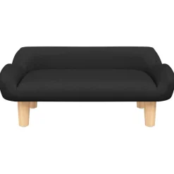 Meubelen Voor Baby'S & Peuters*vidaXL Kinderbank 70x40x24 cm stof Zwart